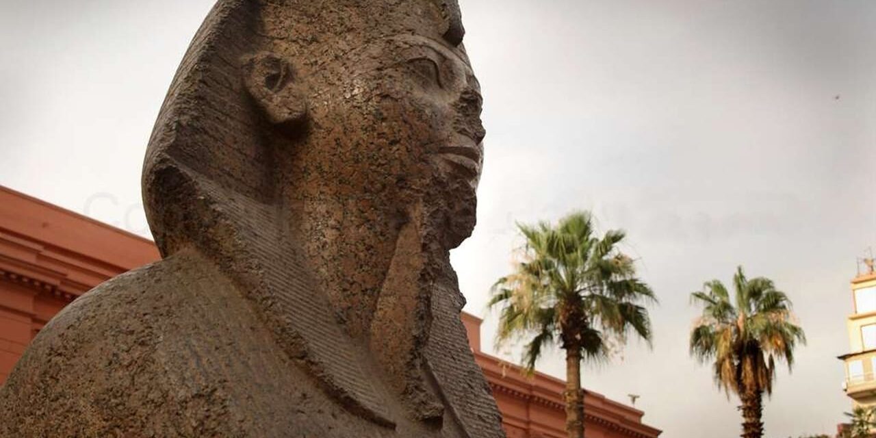 Ancient granite statues